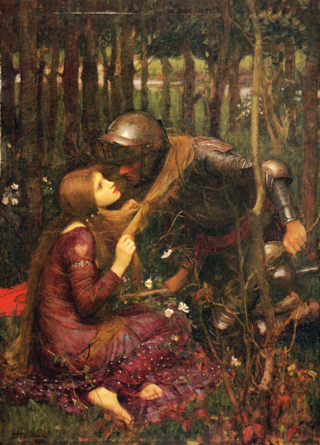 The Beautiful Lady Without Pity in Detail John William Waterhouse